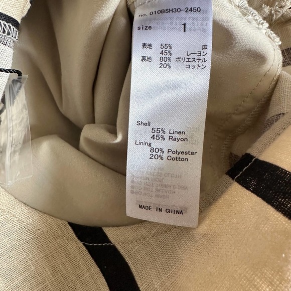 MOUSSY All in One Linen Striped Jumpsuit NEW Size Small - Picture 14 of 15